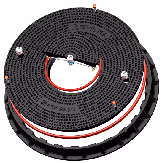 Marco y boca de inspección de plástico de fibra de vidrio SMC reforzado de alta calidad Tapa del tanque de gasolina Tapa del tanque de combustible Tapa del tanque de gas Tapa del tanque de aceite Tapa de la tapa de combustible de la gasolinera
